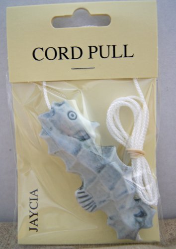 Ceramic Seahorse Light Pull (Blue)