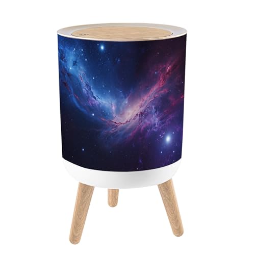 Caneca de basura con tapa y patas estilo galaxia 7L