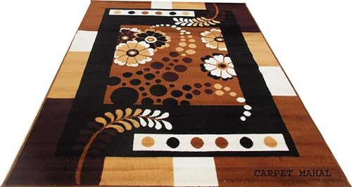 Image of Home Decore Acrylic Carpet for Your Living Room & Drawing Room Aywhere in Your Home Size - 6 X 8 Ft (Gold-K-1)