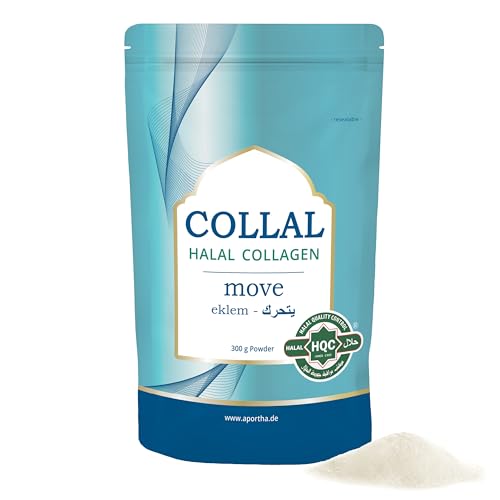Collal® Halal Collagen Move Premium Collagen Powder 300 G Doypack, Collagen Powder With Bioactive, Halal-Certified Collagen Peptides, 30 Servings With
