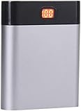 NANAD - Cargador de bater?a port?til Universal con Doble USB y Pantalla Digital de aleaci?n de Aluminio, Gris Oscuro, Tama?o Libre NANAD - Cargador de bater?a port?til Universal con Doble USB y Pantalla Digital de aleaci?n de Aluminio, Gris Oscuro, Tama?o Libre