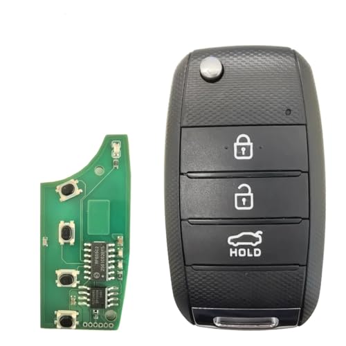 Télécommande à 3 Boutons 433 MHz avec Puce ID46/ID60 Pile CR2032 pour Kia K5 Sorento Sportage 2013 2014 2015, sans clé, avec PCB et Coque