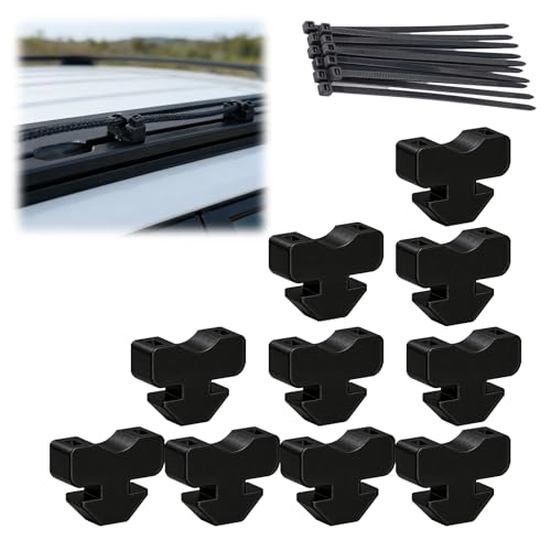 Roof Rack Cable Zip Tie Inserts for Roof Rack Mount Compatible with Prinsu Fix the cables Firm Easy Installation for Off-Road Enthusiasts and Outdoor Adventures(10 Pack) (Vertical direction)