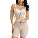 NOOFIE Shapewear for Women Tummy Control Fajas Body Shaper Butt Lifter Busto Aperto Body (Color : Skin, Size : S) (Skin 4XL) (Skin S) (Skin XL)