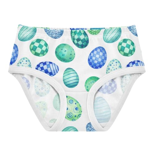 Joisal Blue Green Easter Eggs White Girls Underwear Toddlers 2t Cotton Cute Panties Girl Animals Kids Briefs Undies