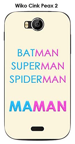 Onozo Coque Wiko Cink Peax 2 Design Maman vs Batman