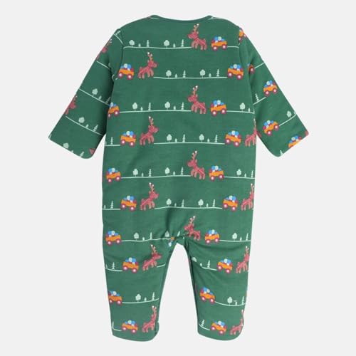Image of miniklub Baby Front Open Long Sleeve Full Length Knitted Cotton Sleep Suit (Yellow Color)