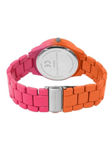 Image of French Connection Hue Pink Round Dial Womens Analogue Watch FCS04P