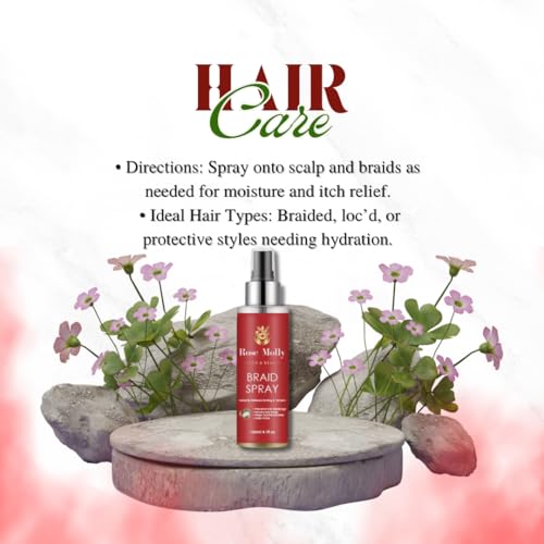 Spray para trenzas 4.11 oz para cabello miniatura 4