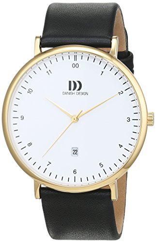 Preisvergleich Produktbild Danish Design Herren Analog Quarz Uhr mit Leder Armband 3310093