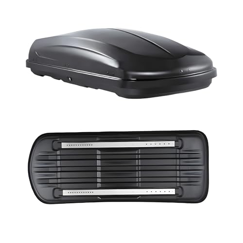 Hard Shell Rooftop Cargo Box - Dual-Sided Opening,ABS Roof Cargo Carrier with Anti-Theft Lock,...