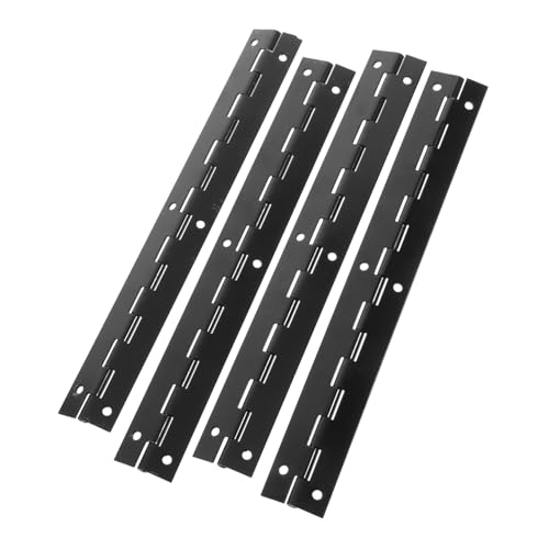 VILLFUL 4pcs Box Piano Hinge Hinges Metal Hinges for Crafts Metal Hinges for Wooden Case Wooden Case Hinges Decorative Hinges Small Hinges Long Hinges Jewelry Case Metal Hinge Iron Black