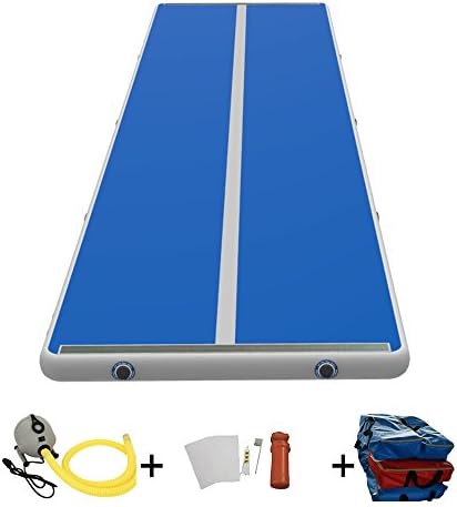 Sinolodo Inflatable Air Track 8 inches Thick Gymnastics Tumbling Mats for Kit Inflatable Gym Air Mat Gymnastics Equipment 27 Feet