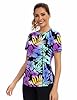 AVOOGUE Women's Short Sleeve Workout Tops Quick Dry Athletic UPF50+ Sun Protection Shirts Gym Hiking Running Yoga Clothes #2