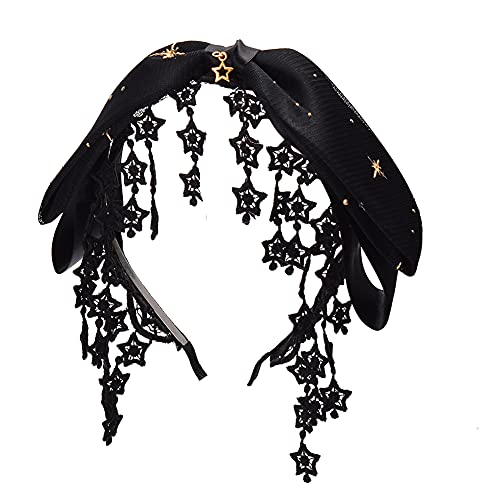 Graceart Lolita Big Bowknot Lace Hairband Pink Headband (Style-02) #TOP20