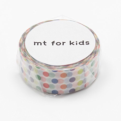 MT japonais Washi Rouleau de ruban adhésif de masquage enfants Mini Dots Rainbow Mt01kid002