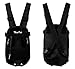 Whizzotech Adjustable Pet Carrier Backpack Pet Frontpack Carrier Travel Bag Legs Out Easy-Fit for Traveling Hiking Camping PB03 (S, Black)