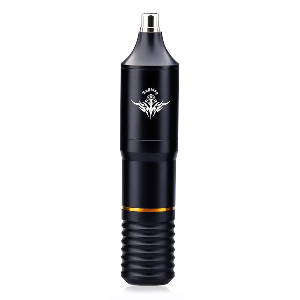 Penna rotativa per tatuaggi - Macchina con filo in lega di alluminio con motore da 6000-12000 giri/min, tensione di lavoro 8-10 V, connessione RC,D'oro