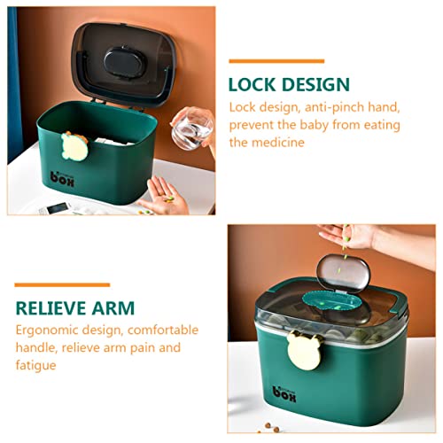 DOITOOL Armário de Remédios de Armazenamento de Primeiros Socorros Organizador de Caixa de Remédios