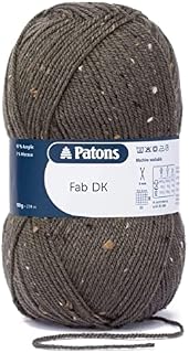 Patons Fab DK Kitting/Crochet Yarn Double Knitting Wool 100g Balls and 100% Acrylic Machine Washable & Tumble Dry Yarn - 44 Colours in The Range - Colour 2323 - Red - 1 x 100g Ball