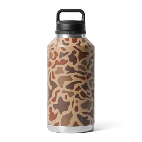 Image of YETI Rambler 64 oz Bottle, Vacuum Insulated, Leakproof, Stainless Steel with Chug Cap, Wetlands Camo