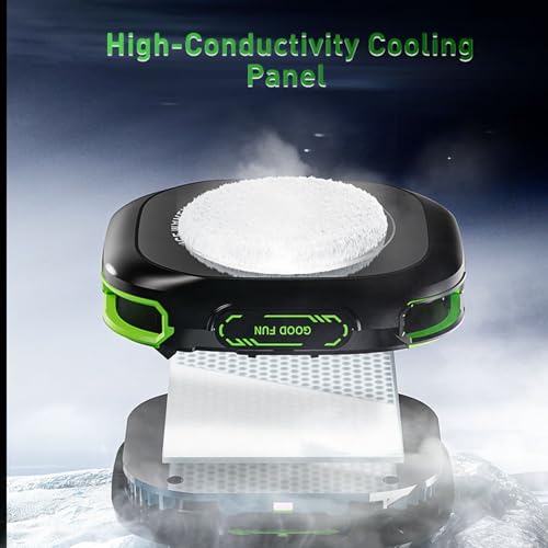 Image of USB Fan Magnetic Mobile Cooling Fan with 3000mAh Rechargeable Battery, Fast Ultra Cooling Wireless Phone Radiator for Gaming, Freezing Cooler for Android & iPhone Smartphones Use