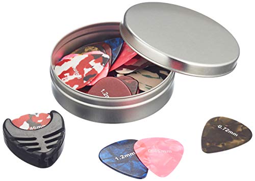 broke Médiators Celluloïd 0.46-1.20mm 25 pièces + Porte Médiator avec Boîte Métal - Les Beatles, Paul McCartney, John Lennon, RIngo Starr, George Harrison broke Médiators Celluloïd 0.46-1.20mm 25 pièces + Porte Médiator avec Boîte Métal