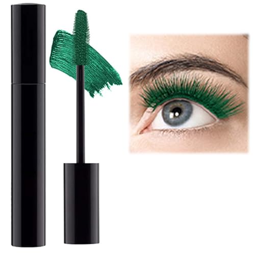 Waterproof Ultra Fine Mascara - Lengthens Thickens & Catches Tiny Eyelashes - Ideal for Fine and Short Lashes - Skinny Green Mascara