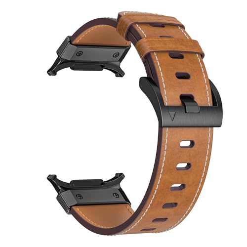 Bracelet Samsung Galaxy Watch Ultra 47mm pour le bureau en cuir et acier EZZON