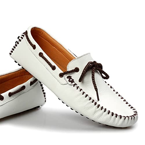 Loafers for Men Deck Shoes 1-Eye Stitching Details Round Toe Anti-Slip Lightweight Comfortable Outdoor Slip-ons3