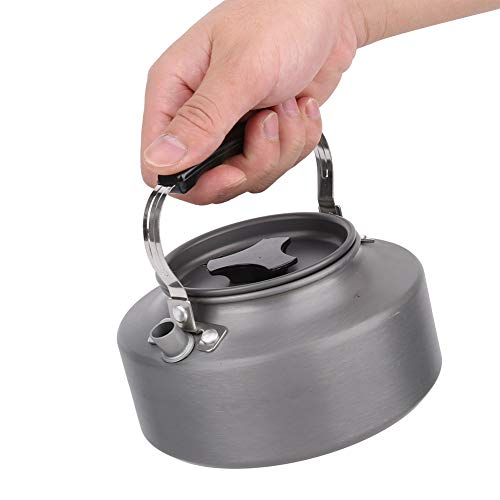 Théière de camping en alliage d'aluminium durable pour bivouac