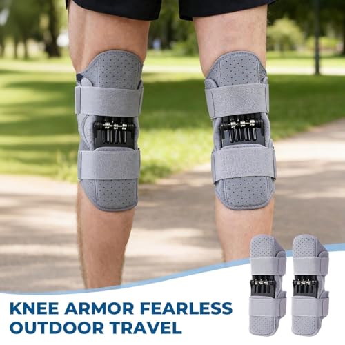 Image of Adjustable Hinged Knee Brace with Side Stabilizers & Spring Support | Compression Knee Support for Men & Women | Patella Stabilizer for Walking, Running, Sports & Daily Knee Protection