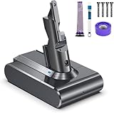 6,000mAh ButurePre Batteria Dyson V7, Batteria per Dyson V7 SV11 Absolute/Fluffy/Animal Aspirapolvere, 21.6V avec con 1 Pre-filtro e 1 Post-filtro