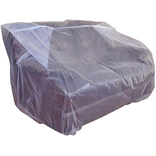 CRESNEL Furniture Cover Plastic Bag for Moving Protection and Long Term Storage (Loveseat)