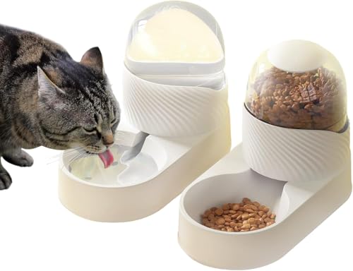 【Zixui】犬猫自動給水セット 2L 重力フードディスペンサー 無 BPA 易保潔 O21
