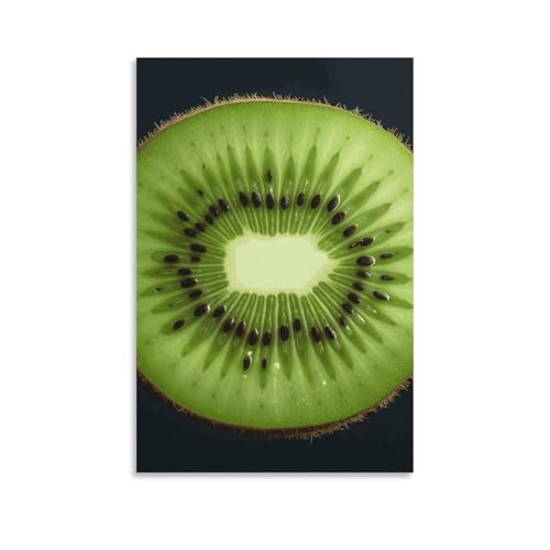 Poster kiwi slice pour décorer votre chambre et votre bureau avec une toile moderne