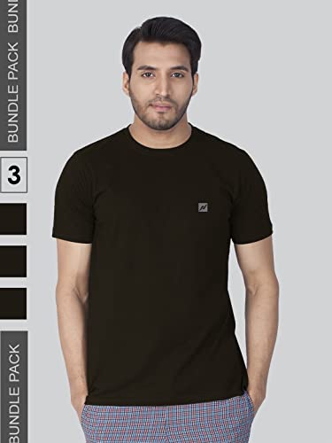 Image of Lux Nitro Men's Regular Fit Round Neck T-Shirt Black