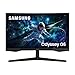 Samsung Ecran PC Odyssey G55C 27’’, 165Hz , 1ms, Dalle VA Incurvée 1000R, QHD : 2560x1440, 2500:1,HDR10, AMD FreeSync, Auto Source Switch +, Pied Ajustable, DisplayPort, HDMI