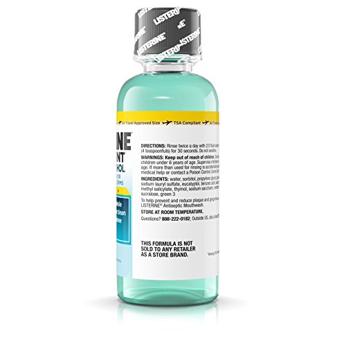 Listerine Antiseptic Zero Cavity Mouthwash, Clean Mint, 3.2 Ounce (Pack of 24) - image 3