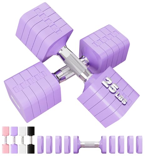 Image of 15LB 20LB 30LB 40LB 50LB Adjustable Dumbbell Set Free Weights Dumbbells Set for Women Men Hand Weights Sets Adjust Dumbbell Weight Sets for Home Gym Exercise Workout Strength Training Equipments