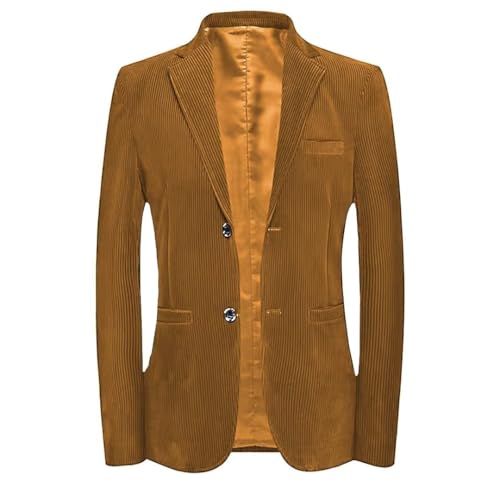 Corduroy Blazer Men Vintage Casual Twill Suit Jacket Daily Wear for Men Leisure Outfit Slim Fit Sports Coat