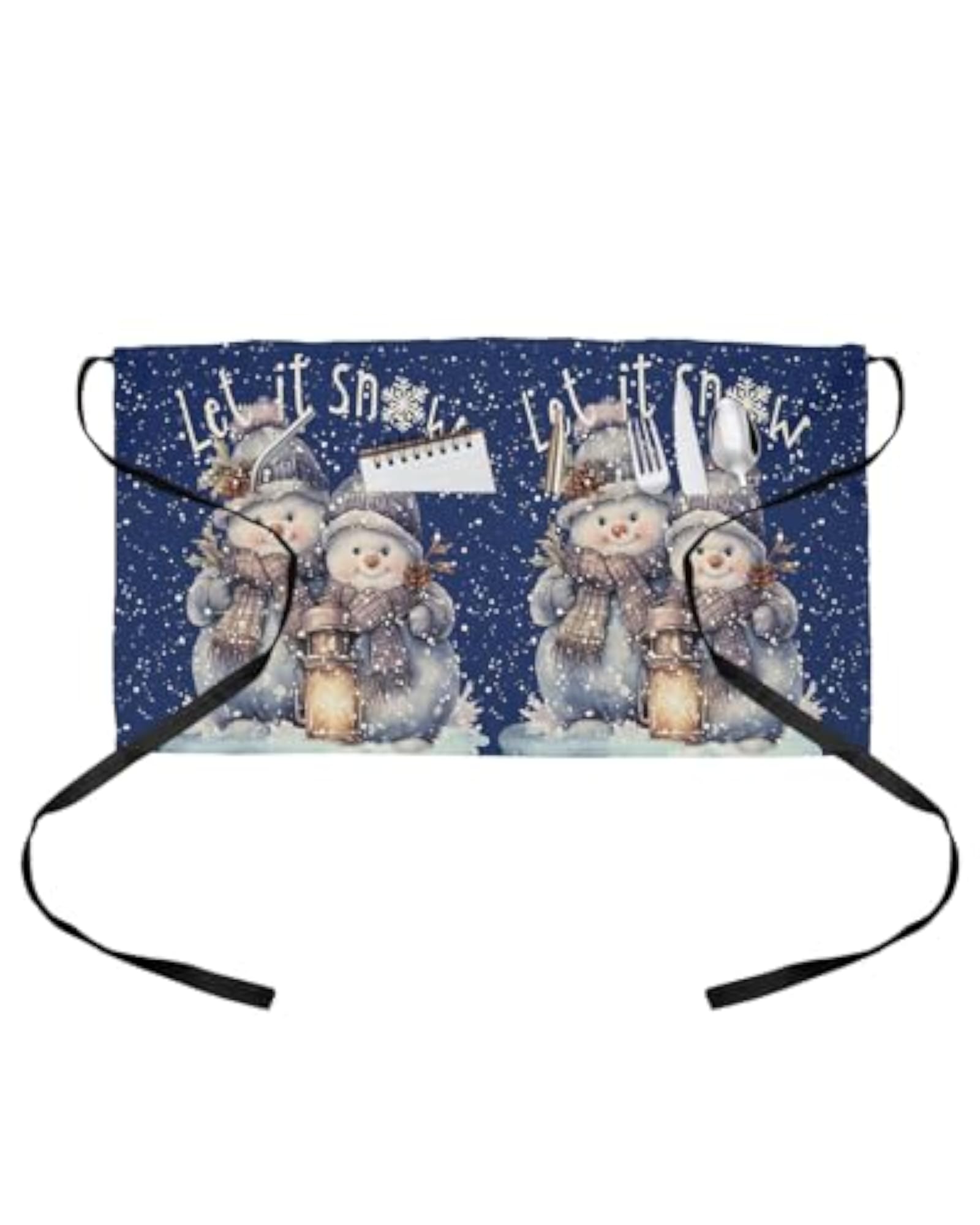 Halloween Server Aprons with 3 Pockets, Waterproof