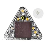 Car LED Warning Light - Triangle Solar Car Taillight for Rear | Easy Installation Safety Automotive Lights for Trailer RV Sedan Pickup