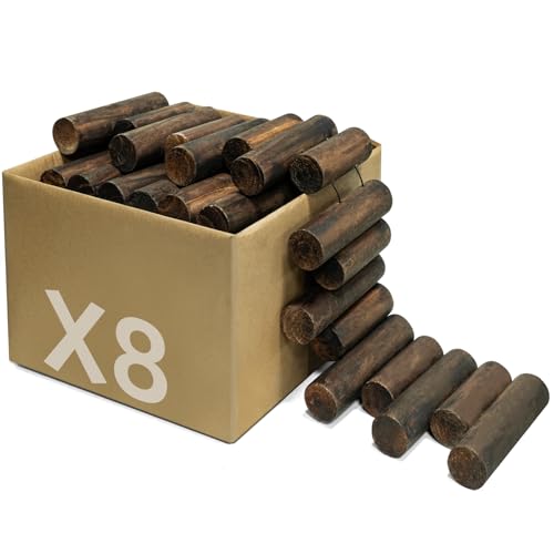 Wood Garden Edging Log Fence Border (8 Pack)