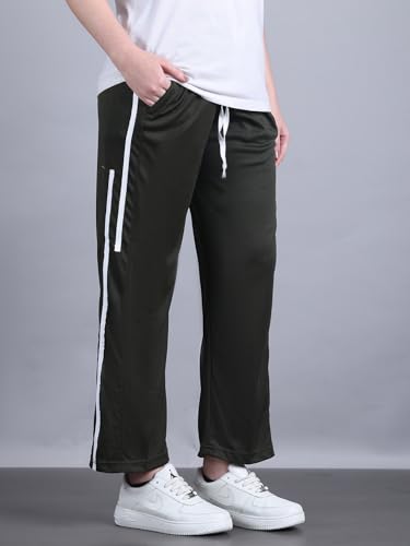 Image of Mack Jonney Striped | Relaxed Fit | Polyster Lycra Trackpant for Women-M01