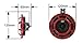 HELLA 003399803 Supertone 12V High Tone / Low Tone Twin Horn Kit with Red Protective Grill, 2 Horns