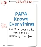 OJsensai Comfort Fathers Day Card, Father's Day Card from Daughter Son Kids girl boy, Papa Fathers Day Card, Gift for Dad Who Wants Nothing