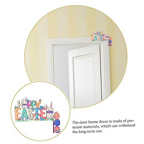 Letrero de puerta de madera ABOOFAN multicolor decorativo para esquinas 8