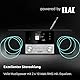 TechniSat DIGITRADIO 4 C - Stereo Digital-Radio (DAB+, UKW, Farbdisplay, Bluetooth-Audiostreaming, Kopfhöreranschluss, AUX-Eingang, Radiowecker, OLED Display, 20 Watt RMS, Elac Lautsprecher) schwarz