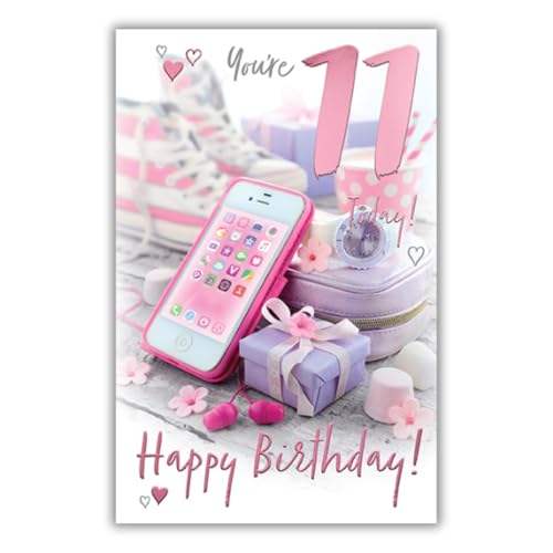 To A Special Granddaughter - Happy 11Th Birthday Card - Age 11...